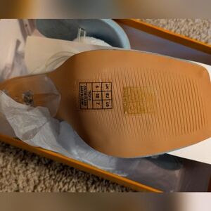 Simmi London Baby Blue Clear Heels